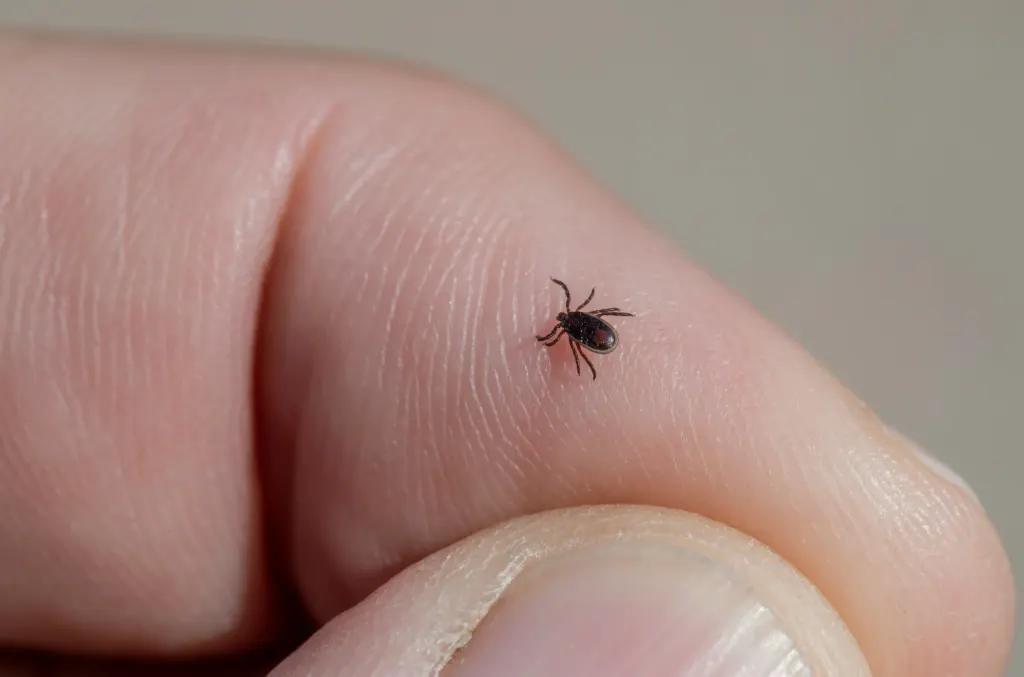 Imagem mostra close de um carrapato estrela transmissor da febre maculosa.