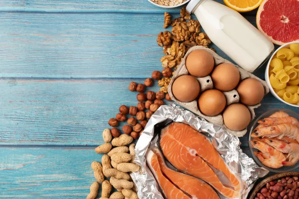Alimentos que contém vitamina B12.